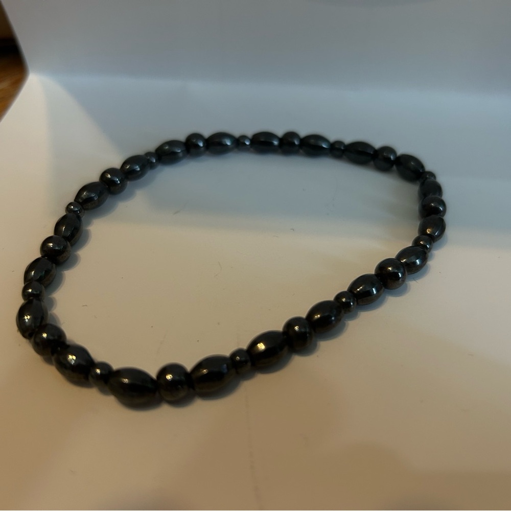 Black Beaded Bracelet